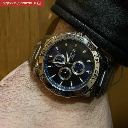 Мужские механические наручные часы Carnival Box (Серебристые) - фото 6