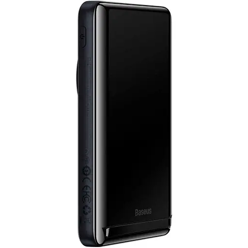 Зовнішній акумулятор Baseus Magnetic Bracket 20W 10000mAh Black PPCX000003 (87017) - фото 6