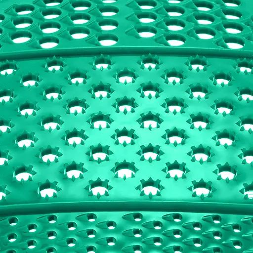 Терка пластмассовая круглая для детского питания и картофеля 24 см, Kitchette Зеленый 84649 - фото 3