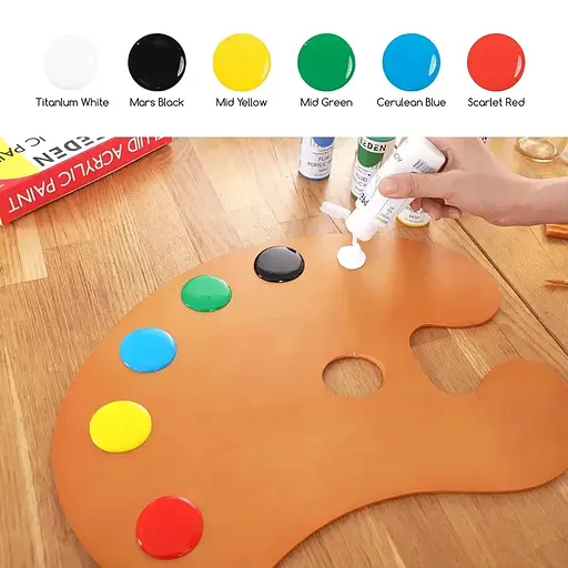 Набір рідких акрилових фарб Fluid Basic 6×60 мл MEEDEN - фото 3