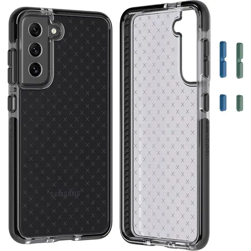 Оригинальный противоударный силиконовый чехол Tech21 Evo Check для Samsung Galaxy S21 FE Black T21-9080 - фото 5