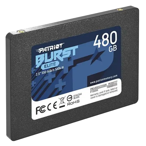 SSD 2.5" накопичувач Patriot Burst Elite 480GB (PBE480GS25SSDR)