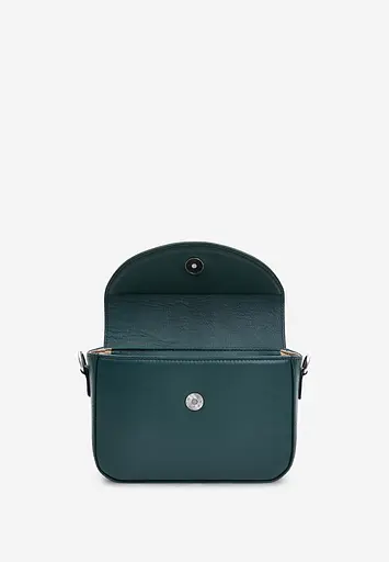 Жіноча шкіряна сумка Molly зелена - фото 3