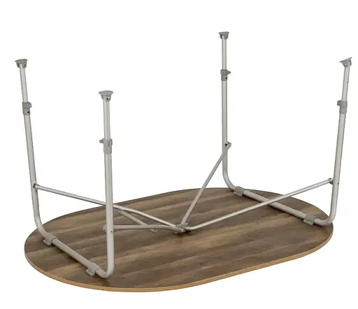 Стол Bo-Camp Feather Oval 130x90 cm Brown (1404466) (DAS302107) - фото 3