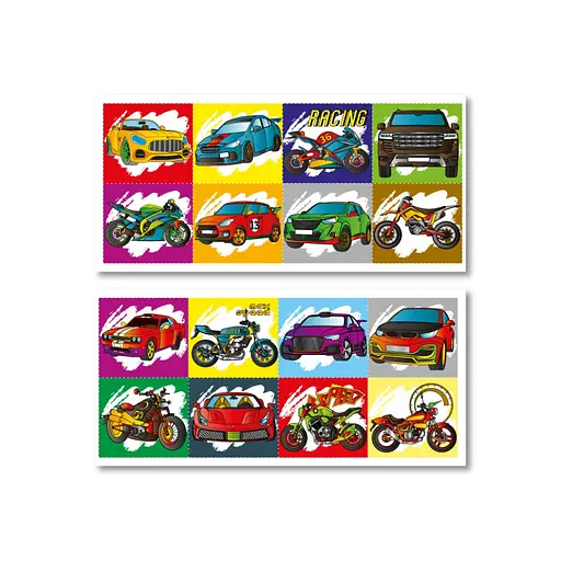 Детская раскраска Авто-Мото РМ-68-05, 16 наклеек - фото 3