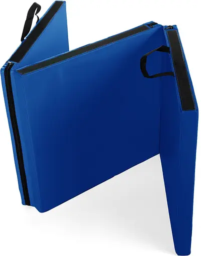 Мат гімнастичний Gymtek твердий 5 см темно-синій - фото 4