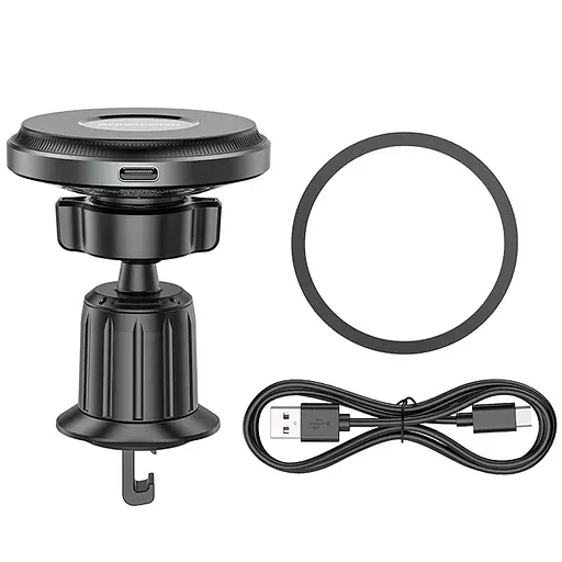 Автодержатель с БЗУ Borofone BH202 Seaside magnetic - фото 2