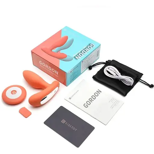 Вібропробка і масажер простати 2-в-1 KisToy Gordon Orange - фото 10