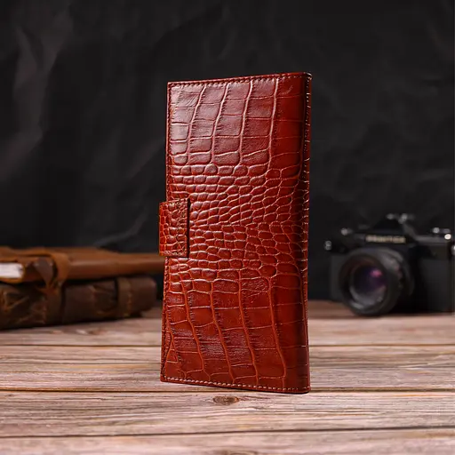 Мужской кожаный кошелек Canpellini 9х18.7х1 см acs0025595 - фото 7