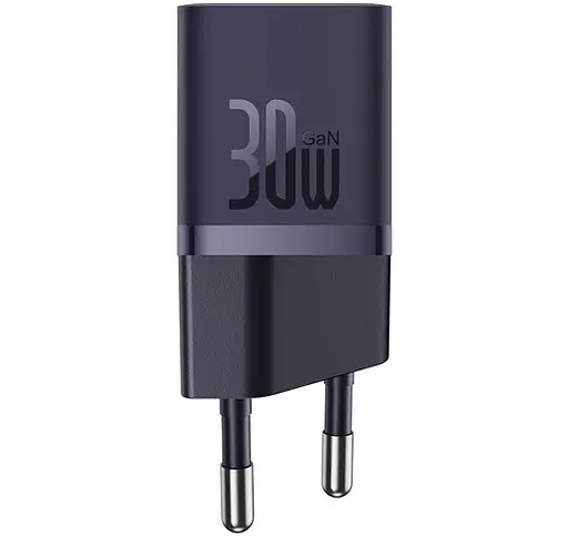 Зарядний пристрій для Baseus GaN5 FC mini 1C 30 W (CCGN070705) фіолетовий - фото 1