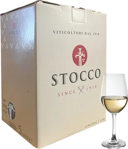 Вино Stocco Pinot Grigio DOC Friuli Bag-in-box белое сухое 5 л 12% - фото 1