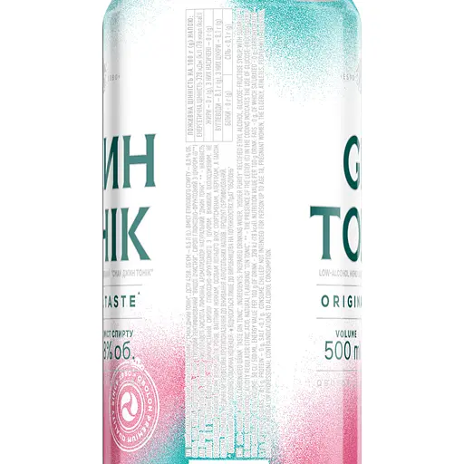 Упаковка напитка слабоалкогольного Оболонь Джин Тоник 8% 12 л ж/б (0.5 л х 24 шт.) - фото 4