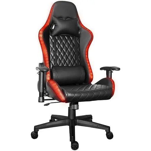 Ігрове крісло Xtrike Me Advanced Gaming Chair GC-907 RGB Black Red (GC-907) - фото 3