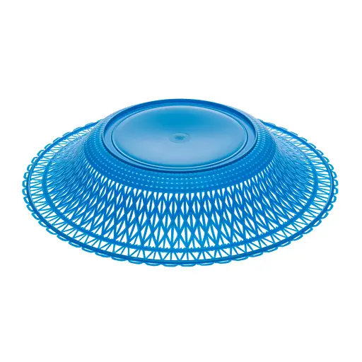 Фруктівниця пластикова кругла тарілка підставка для фруктів Ø 28 см, Господар Блакитний 87873 - фото 5