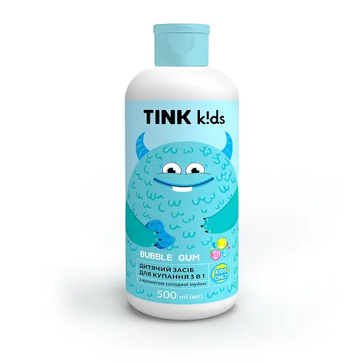 Детское средство для купания 3 в 1 Bubble Gum kids Tink 500 мл - фото 1