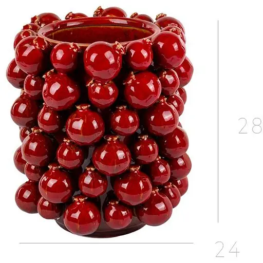 Ваза Lefard Гранаты коричневые 20х20х26 см (626-008) - фото 2