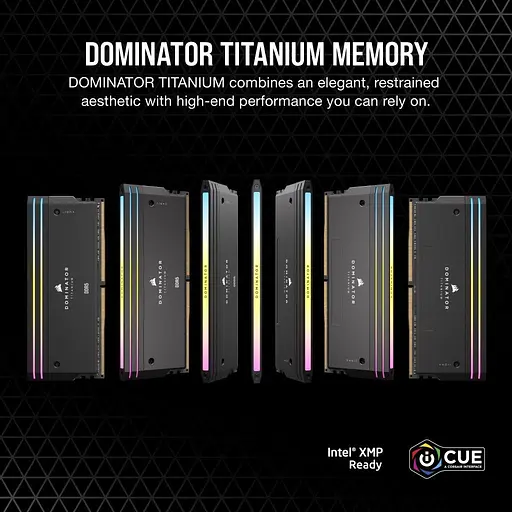 Оперативная память Corsair 32GB (2x16GB) DDR5 7200MHz Dominator Titanium RGB (CMP32GX5M2X7200C34) - фото 5