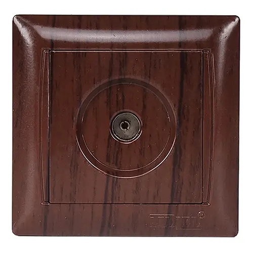 Розетка TV Primera темная вишня под дерево 3909 (LUXEL) - фото 1