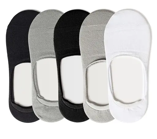 Набор 5 пар бесшовных дышащих следов с силиконом ORGANIC cotton JILL ANTONY 38-40 - фото 1