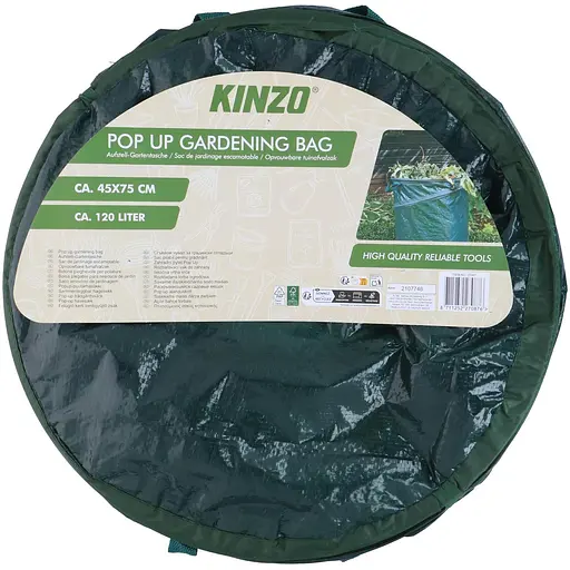 Розкладний мішок для листя Kinzo Garden пружинний каркас 120 л 70x45 см - фото 1