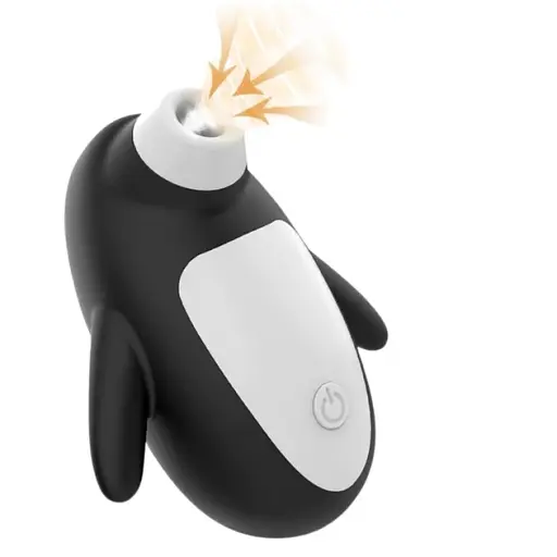Вакуумный стимулятор клитора и сосков I’MCUM Magic Penguin Черный (IM-KXY272)