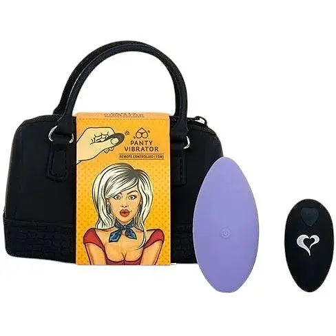 Вибратор в трусики FeelzToys Panty Vibrator Purple с пультом ДУ 6 режимов работы сумочка-чехол