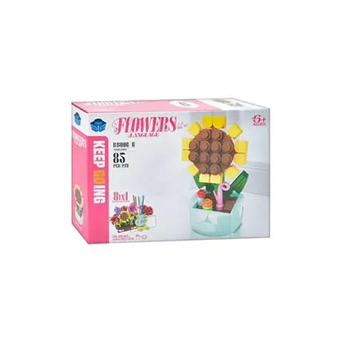 Конструктор Цветок, от 83 деталей, (В ассортименте)