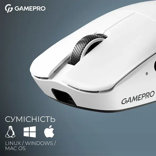Миша GamePro Asgard Odin 8K Wireless White (GM035W) [140407] - фото 13