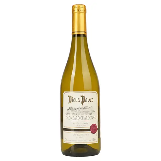 Вино Vieux Papes Colombard Chardonnay Vin de France біле сухе 0.75 л  - фото 1