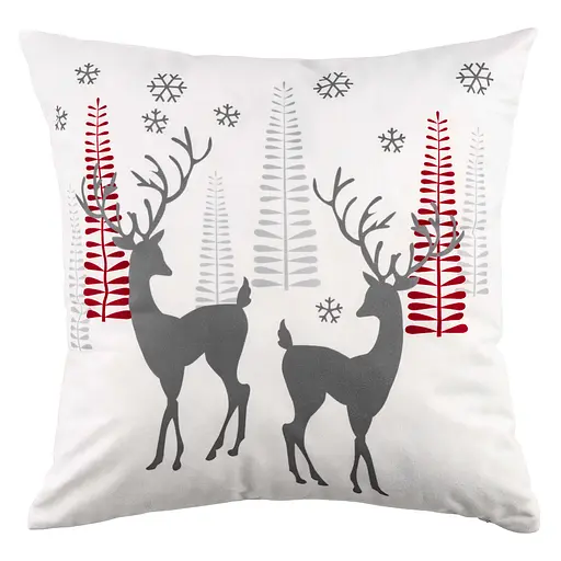 Подушка Ardesto Christmas Deer 45х45см, білий (ART1032HD) - фото 1