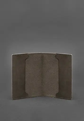 Кожаная обложка для удостоверения офицера 9.0 темно-коричневая Crazy Horse - фото 3