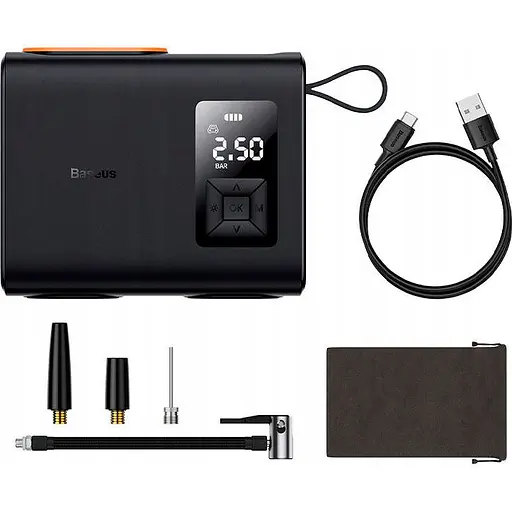 Автомобильный компрессор Baseus Mega EnergyPump Series Dual Cylinder Wireless Inflator (CRNL060001) [90514] - фото 8