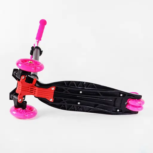 Трехколесный самокат Best Scooter Skyper Maxi колеса с подсветкой PU 120мм (Фуксия) - фото 5