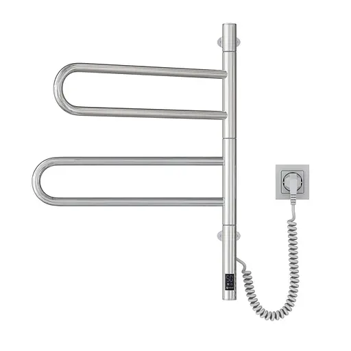 Электрический полотенцесушитель Navin Fouette 480x600 Sensor с таймером 00-044050-5080, Хром, Электронный - фото 2