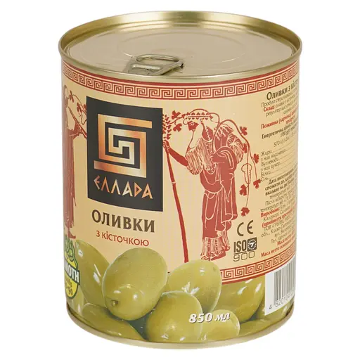 Оливки Ellada Mamoth з кісточкою 850 мл (922041) - фото 4