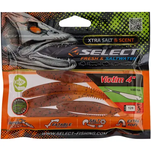 Силікон Select Victim V-Tail 4" #128 (5 шт/уп) - фото 2