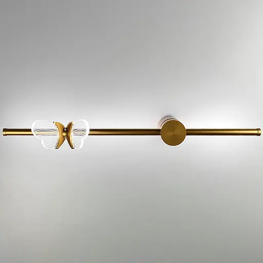Бра у золотому корпусі з метеликом зліва Line F WC 18 GD L - фото 4