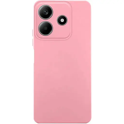Чехол TPU Getman Liquid Silk Full Camera для Xiaomi Redmi Note 14 5G Розовый / Pink