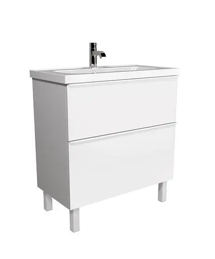 Тумба Мойдодир Grin 80-U з умивальником Fenova 80 Білий - фото 5