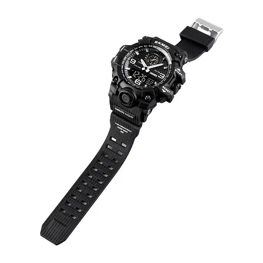 Чоловічий наручний годинник Skmei 1586 Чорний - фото 2