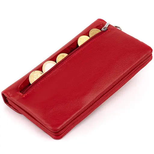 Женский кожаный кошелек-клатч ST Leather 19х9.5х2.5 см acs0015826 - фото 2