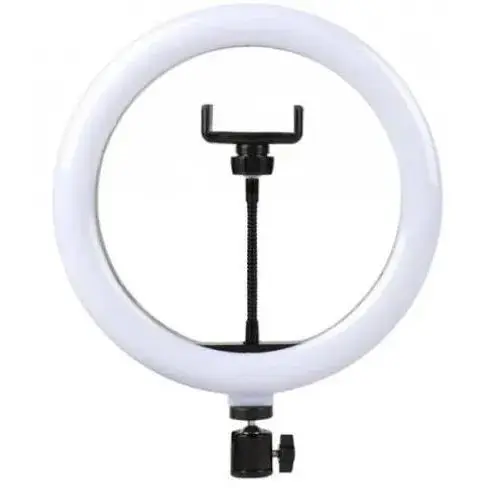 Светодиодная кольцевая Led Лампа А-200 20 см Ring Fill с зажимом для телефона - фото 1