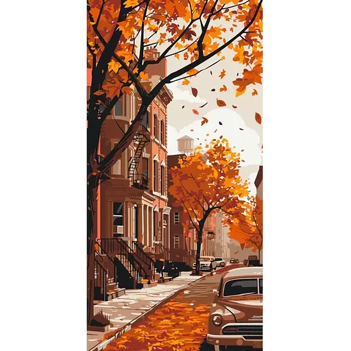 Набір для розпису ArtCraft Осінь у місті 40 x 80 см (11062-AC)