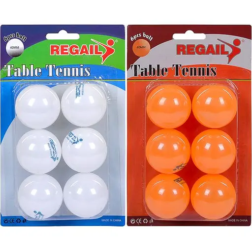 Набір м’ячів для настільного тенісу, жовто-білий, 6 шт., 14-158 - фото 2