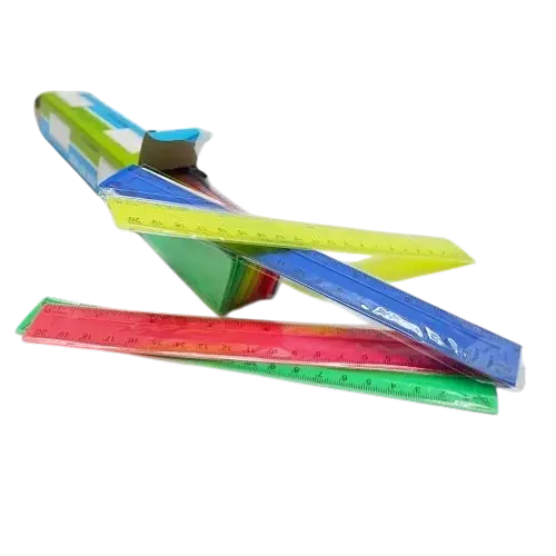 Лінійка непрозора 20 см ST00304 МІКС - фото 1