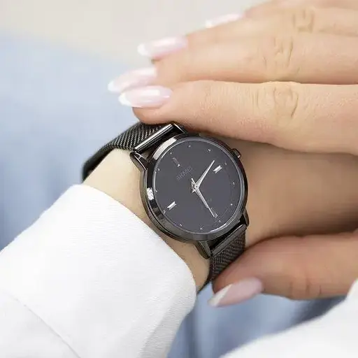 Жіночий наручний годинник Skmei 1528 (Чорний) - фото 5