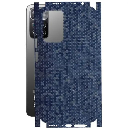 Защитная пленка StatusSKIN для Xiaomi 11i 2022 Корпус Винил Соты синие