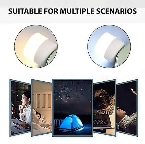 Портативна USB світлодіодна лампа-нічник із теплим (3000К) світлом, працює від Power Bank, та ін. ґаджетів 5В - фото 15