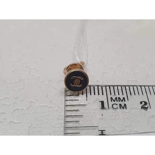 Золоті сережки-пуссети Favoritum з емаллю. 210103 - фото 4