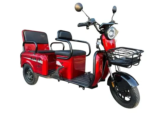 Электроскутер Трехколесный Corso "SiG-8 PRO" (1200W, 72V,28Ah) Красный - фото 1